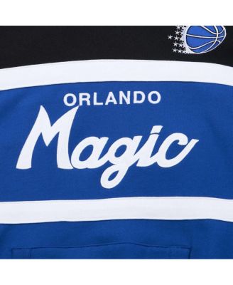 Men's Blue, Black Orlando Magic Head Coach Pullover Hoodie