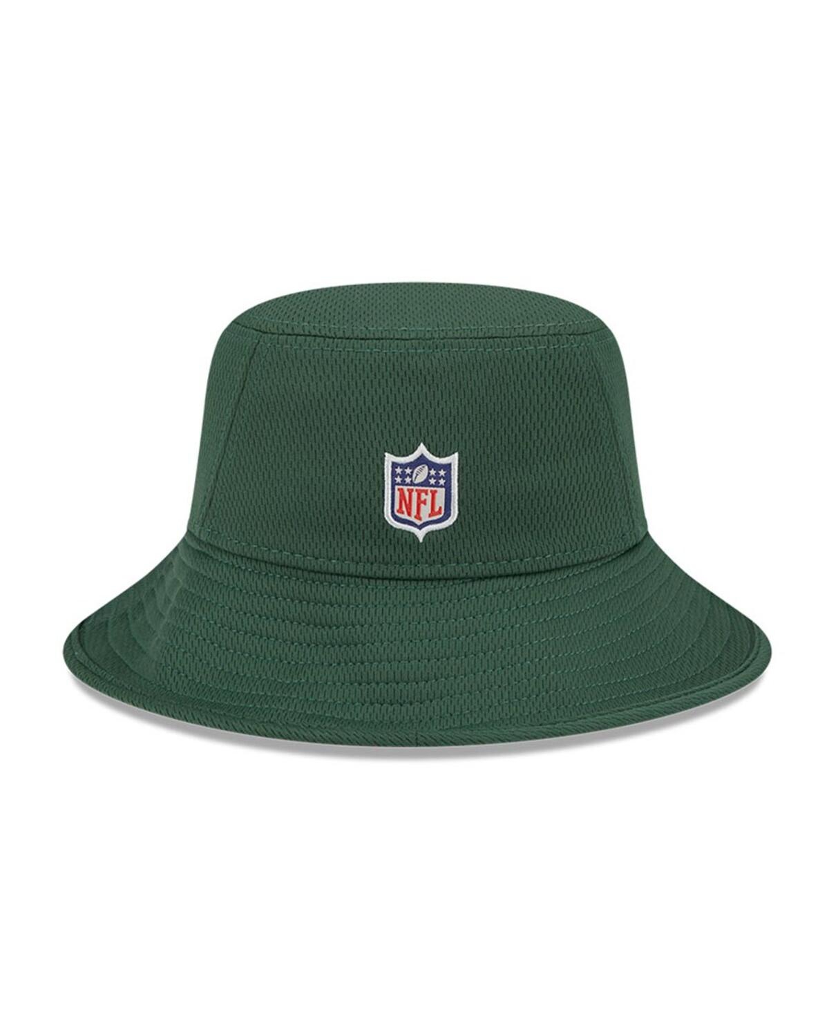 Shop New Era Men's  Green Green Bay Packers 2023 Nfl Training Camp Stretch Bucket Hat