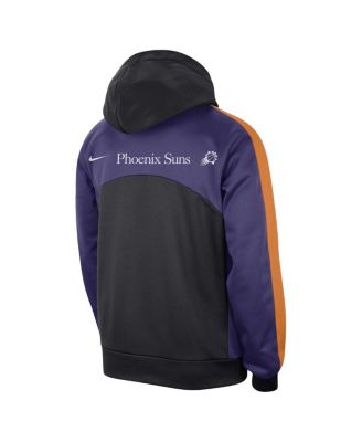 Men's Black, Purple Phoenix Suns Authentic Starting Five Force Performance Pullover Hoodie