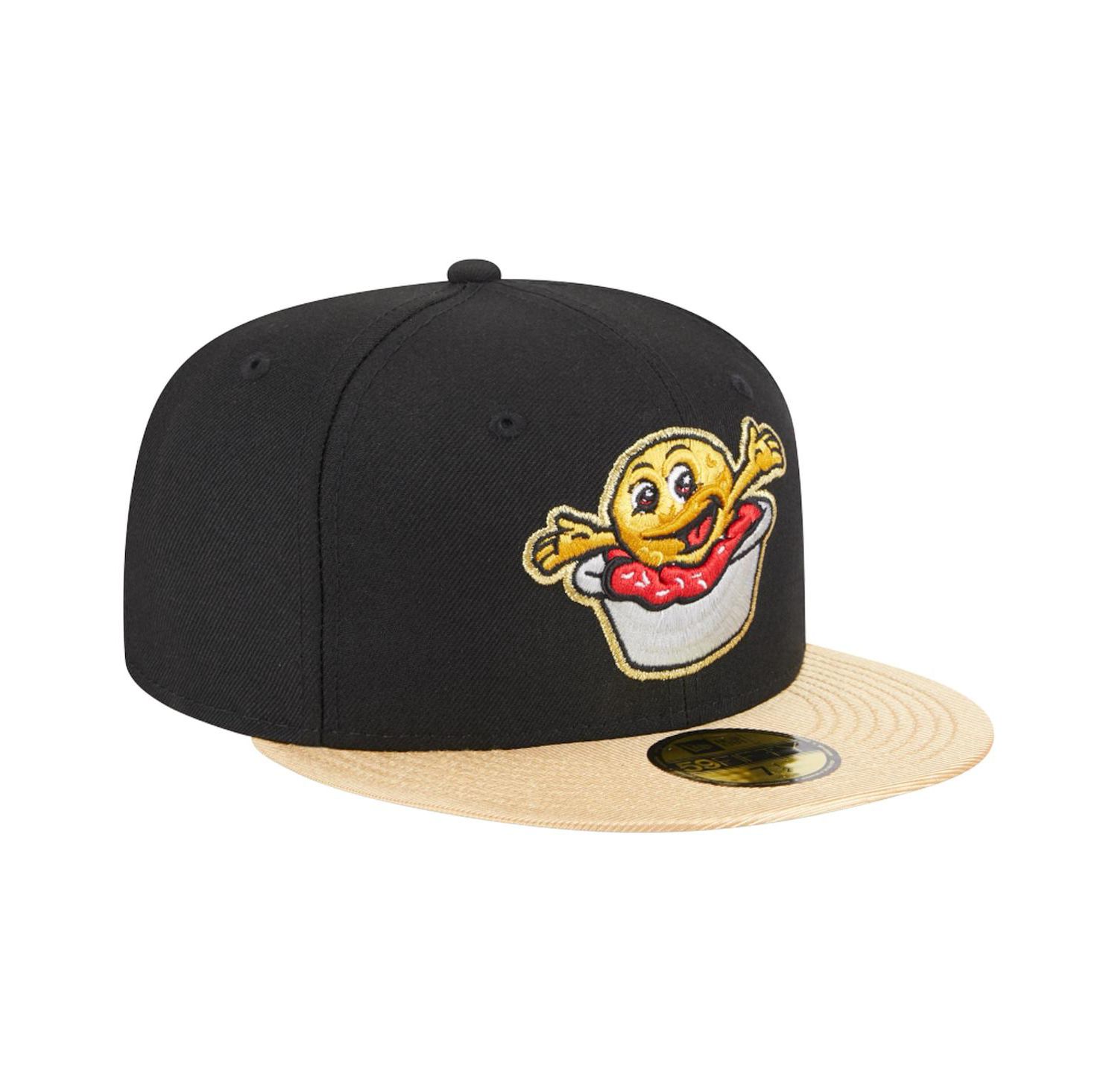 Men's Black Akron RubberDucks Theme Nights Akron Sauerkraut Balls 59FIFTY Fitted Hat