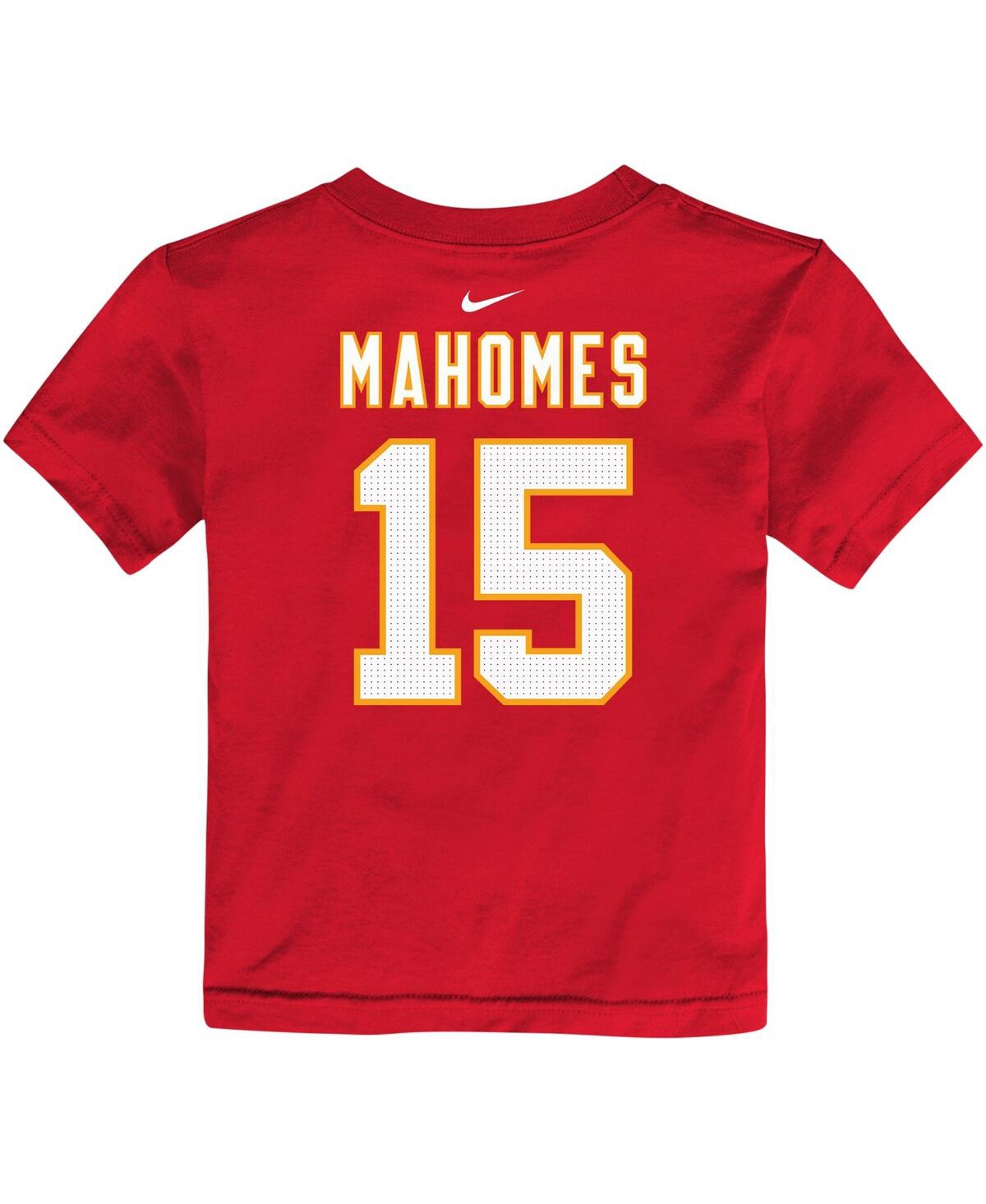 Toddler Boys and Girls Nike Patrick MahomesKansas City Chiefs Player Name and Number T-shirt - Red