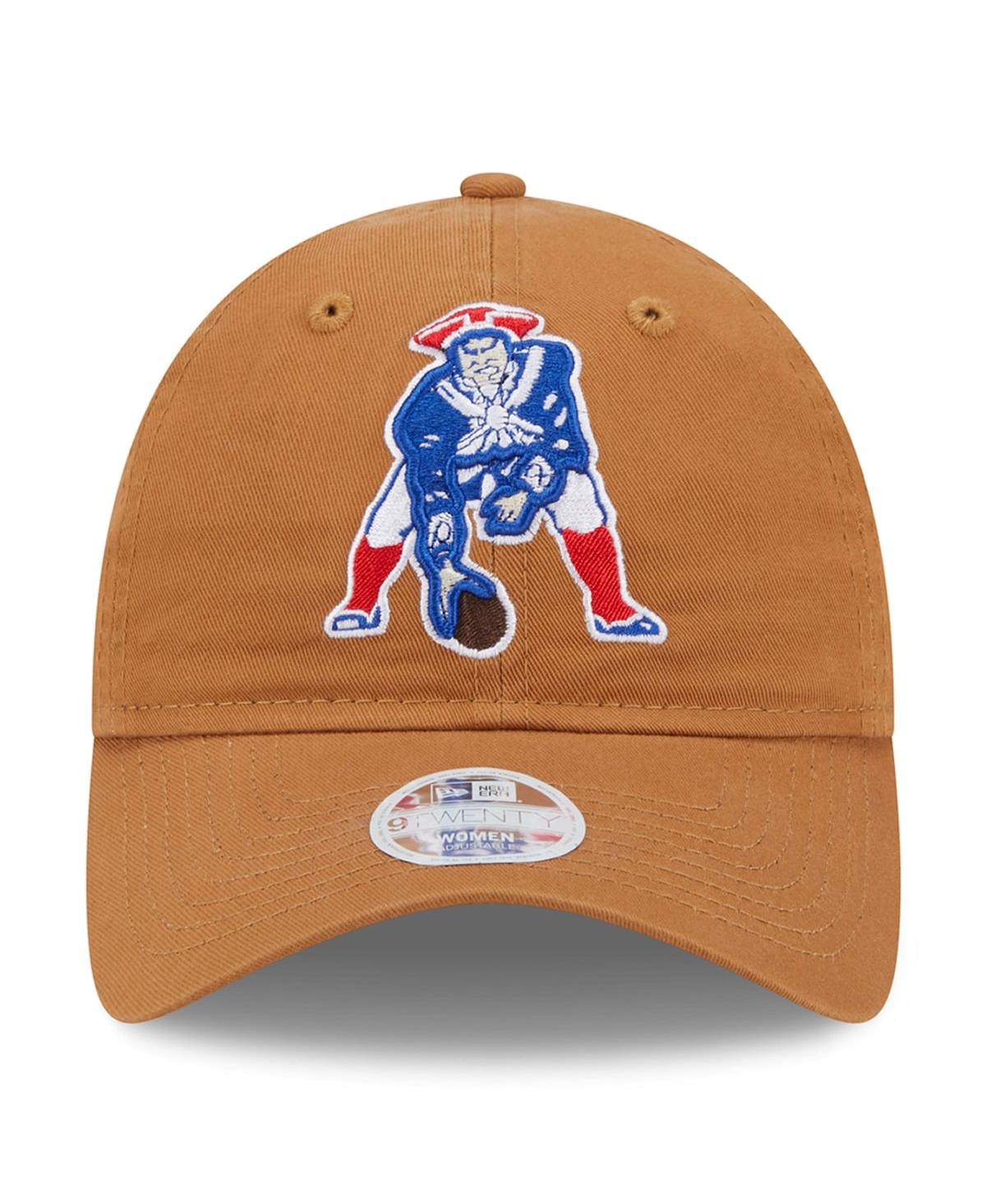 Shop New Era Women's  Brown New England Patriots Throwback Main Core Classic 2.0 9twenty Adjustable Hat