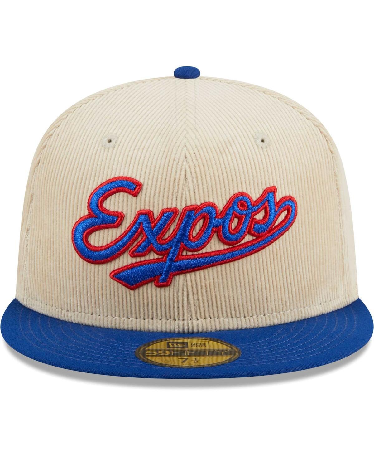 Men's New EraMontreal Expos Cooperstown Collection Corduroy Classic 59FIFTY Fitted Hat - White
