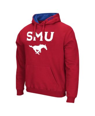Men's SMU Mustangs Arch & Logo Pullover Hoodie