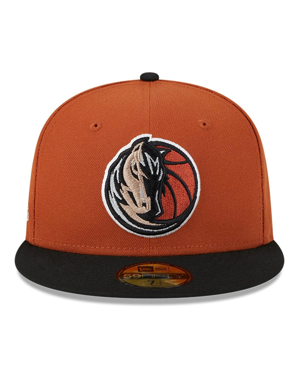 Men's New Era Black Dallas Mavericks Two-Tone 59FIFTY Fitted Hat - Black