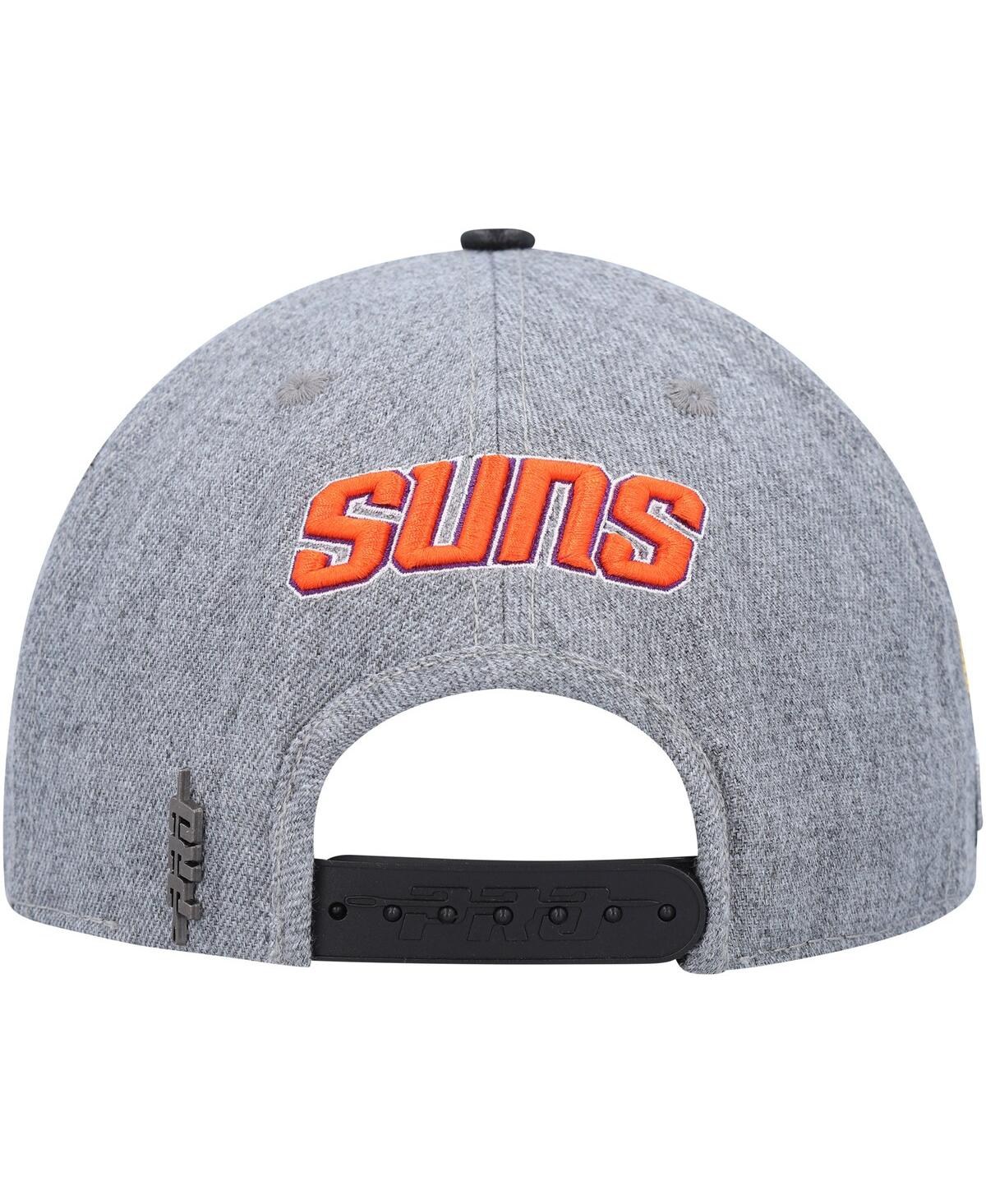 Shop Pro Standard Men's  Gray, Black Phoenix Suns Classic Logo Two-tone Snapback Hat In Gray,black