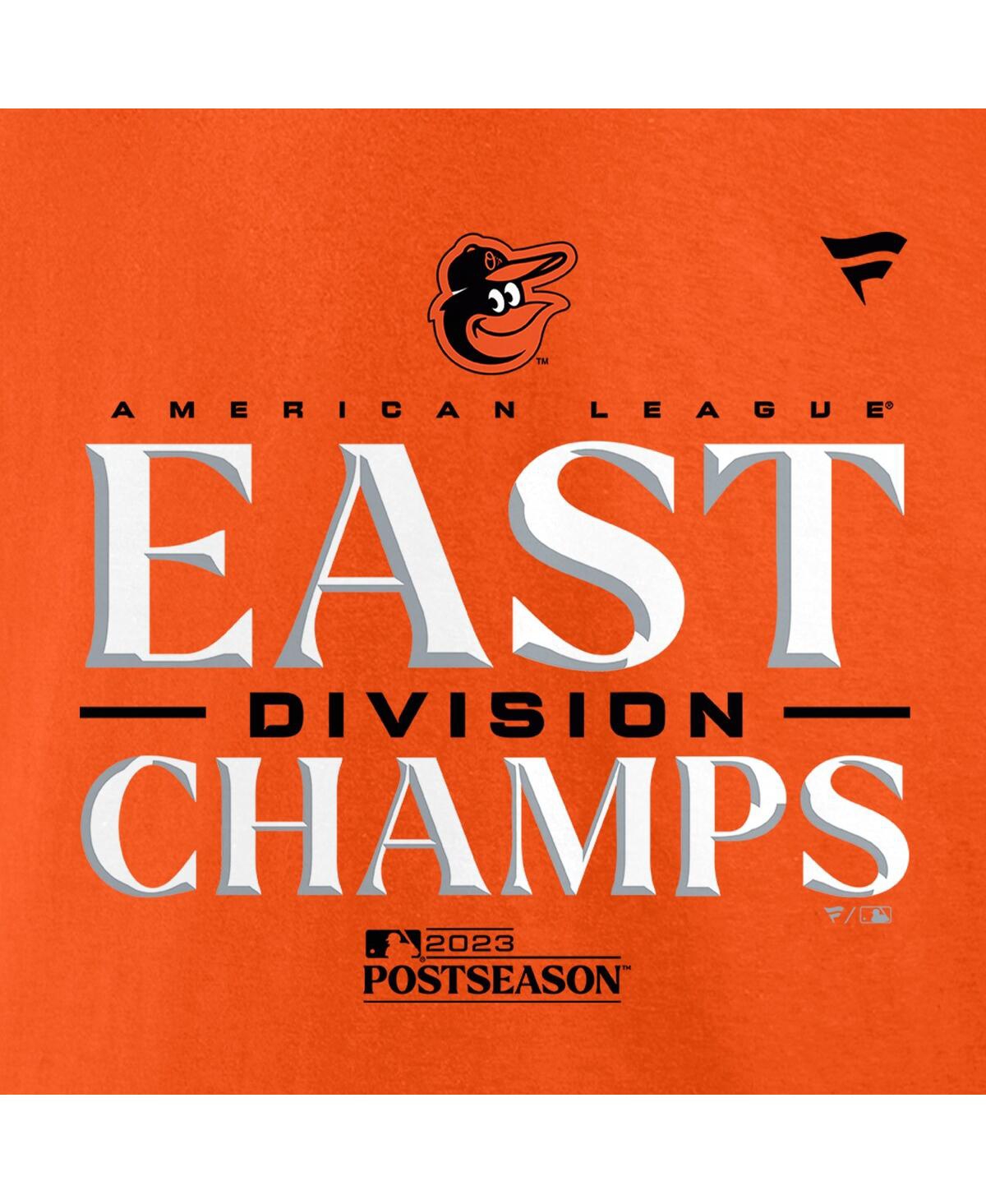 Men's FanaticsBaltimore Orioles 2023 Al East Division Champions Locker Room T-shirt - Orange