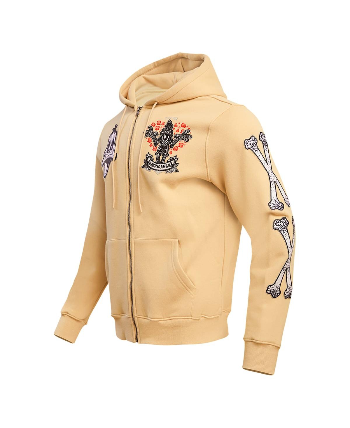 Freeze Max Men's And Women's  Daffy Duck Tan Looney Tunes Despicable Full-zip Hoodie In Tan