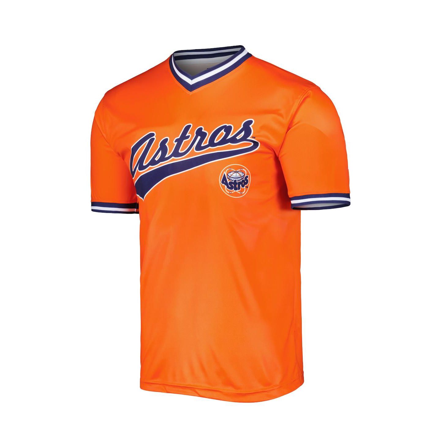 Мужской топ Stitches Orange Houston Astros Cooperstown Collection Team Jersey — фото 2