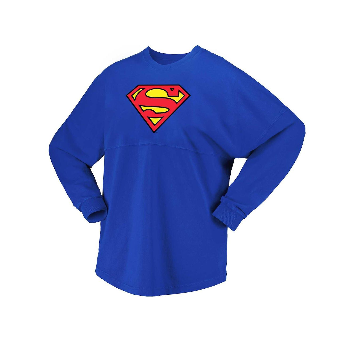 Men's and Women's Royal Superman Original Long Sleeve T-shirt