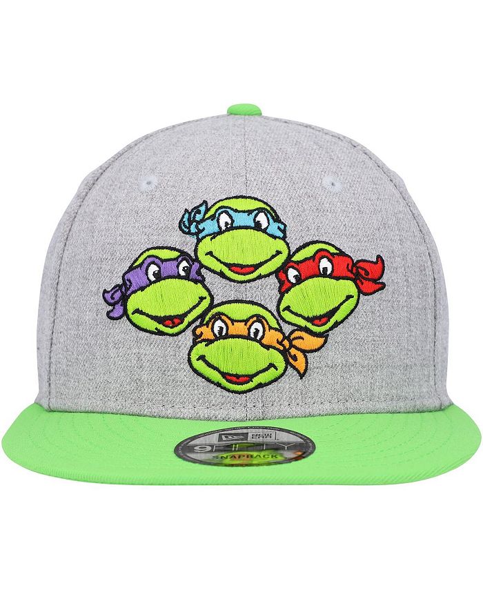 New Era Men's Heather Gray, Neon Green Teenage Mutant Ninja Turtles ...