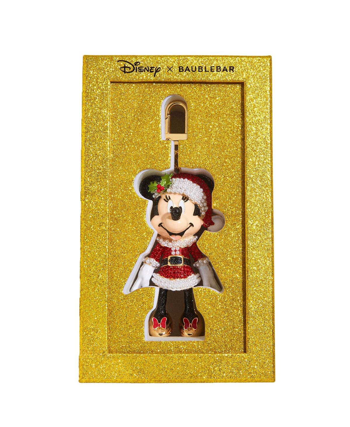 Shop Baublebar Women's  Minnie Mouse Mrs. Claus Bag Charm In Red