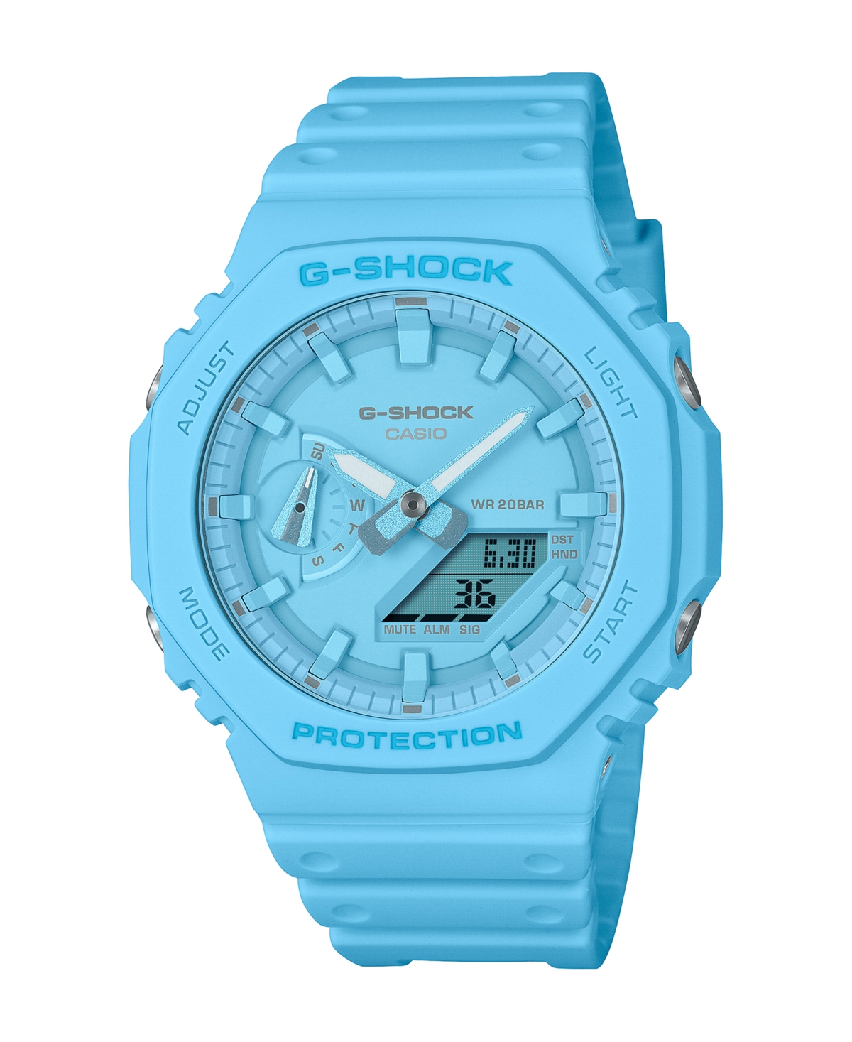 G-shock Men's Analog Digital Blue Resin Watch, 45.4mm, Ga2100-2a2