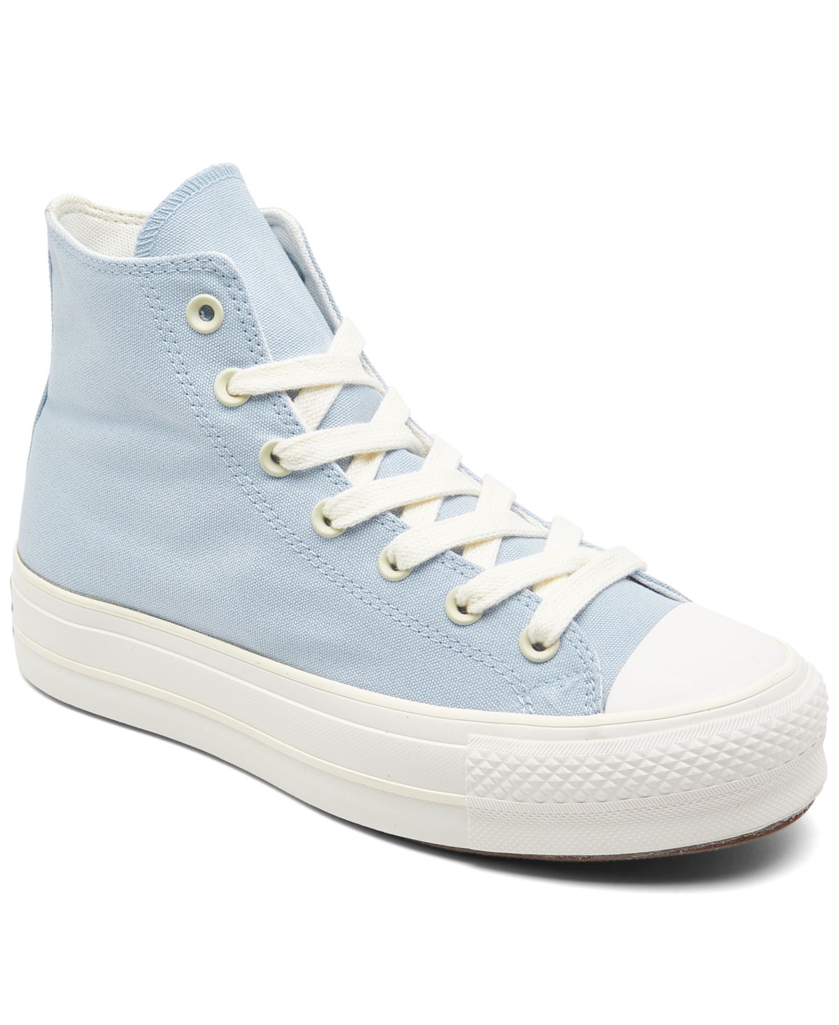 Women's Chuck Taylor All Star Lift Platform High Top Casual Sneakers from Finish Line - Cloudy Daze, Egret