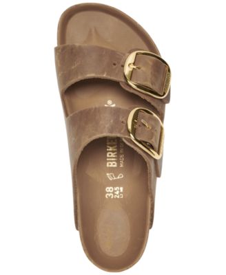 Women's Arizona Big Buckle Oiled Leather Sandals from Finish Line