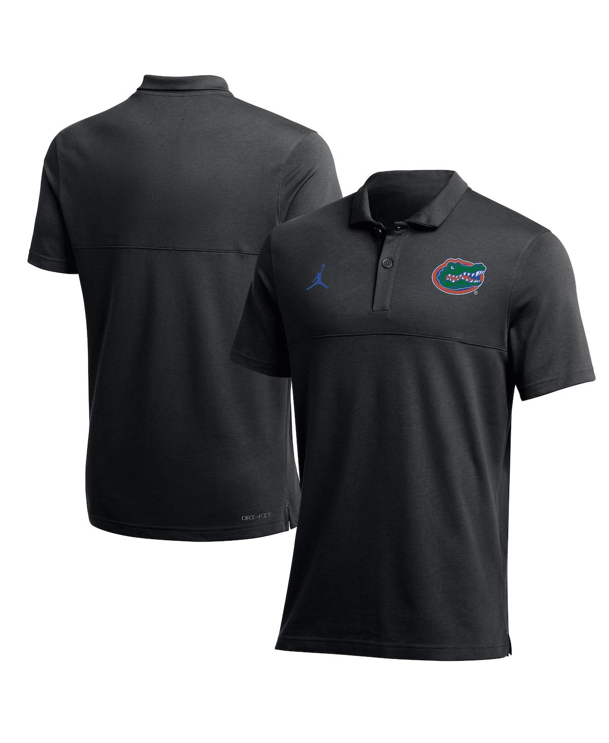 Men's Jordan Black Florida Gators 2022 Coaches Performance Polo Shirt - Black