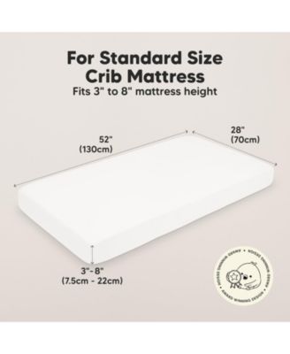 2pk Fitted Crib Sheets for Boys, Girls, Baby Crib Sheet, Standard Nursery Crib Sheet Cover