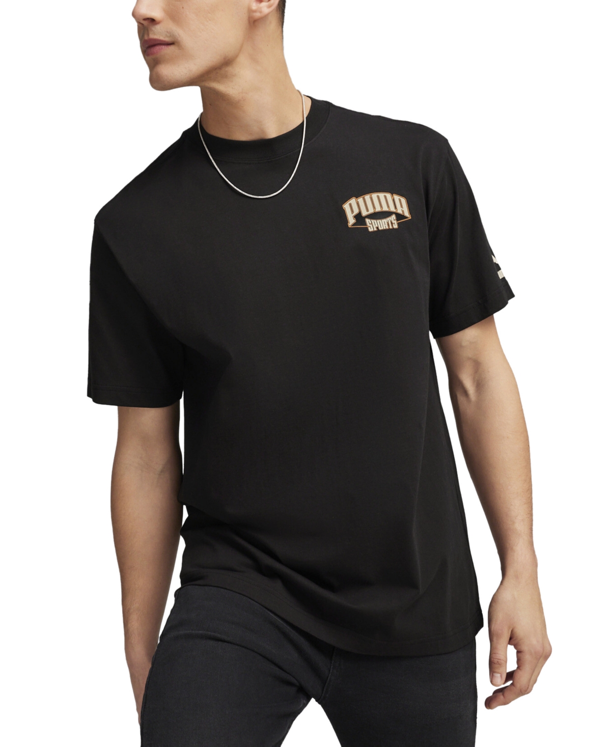 Shop Puma Men's Team For The Fanbase Logo Graphic T-shirt In  Black