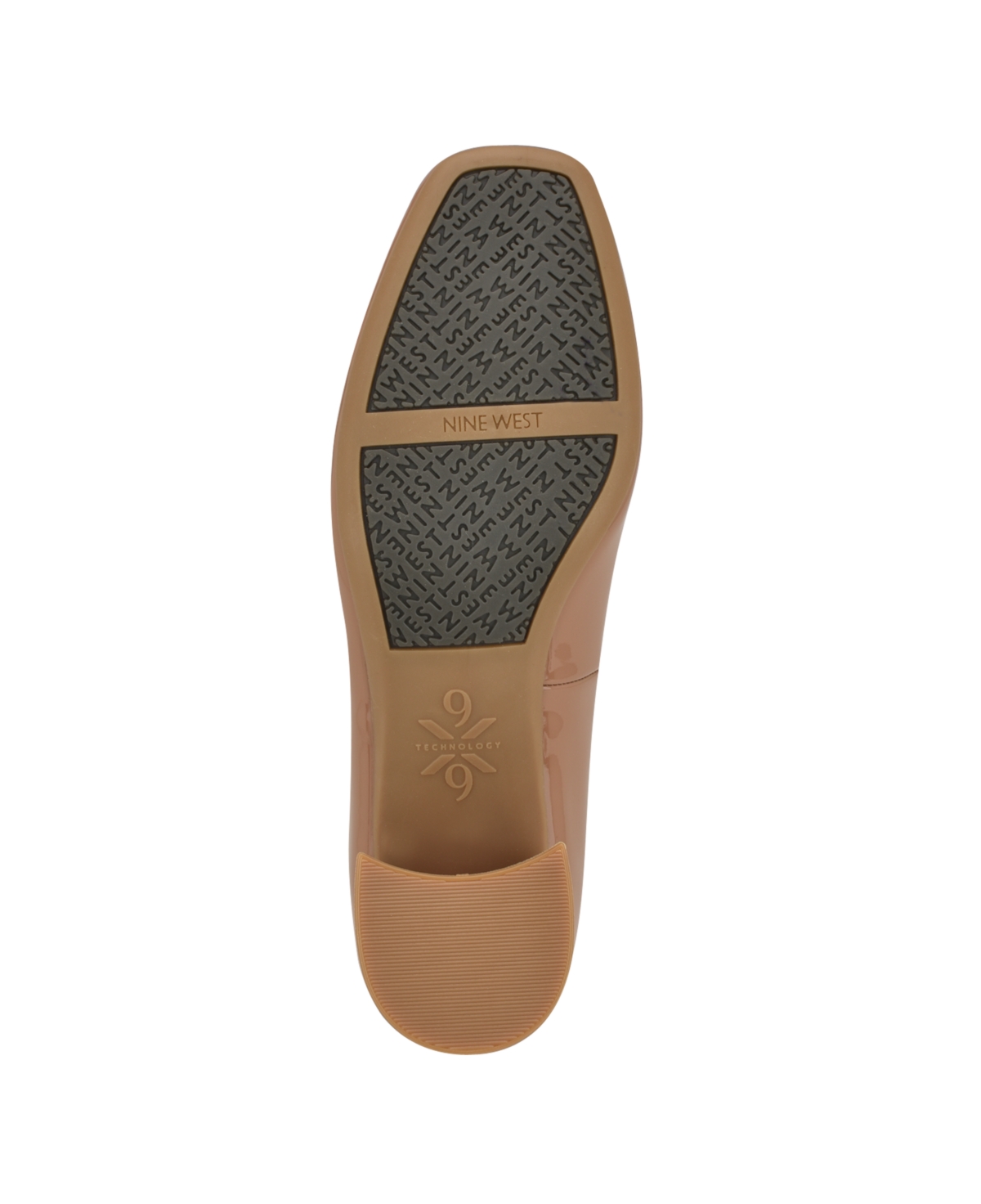 Nine West Women's Genoa 9X9 Slip-On Block Heel Dress Pumps - Upper-Medium Natural Patent