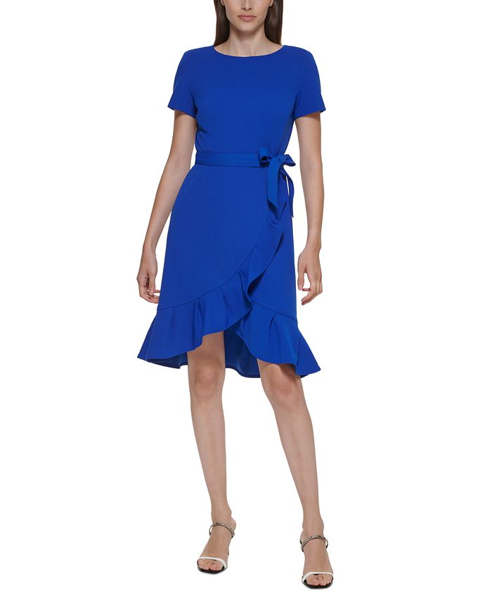 Macy s calvin klein 2025 high low dress