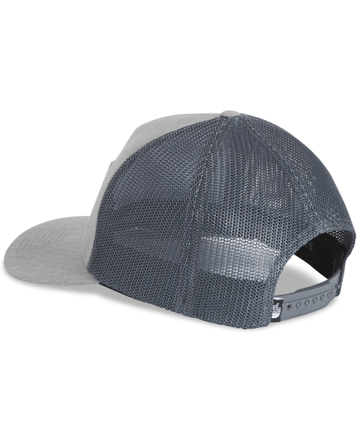 Shop The North Face Men's Keep It Patched Logo Trucker Hat In Tnf Medium Grey Heather,tnf White