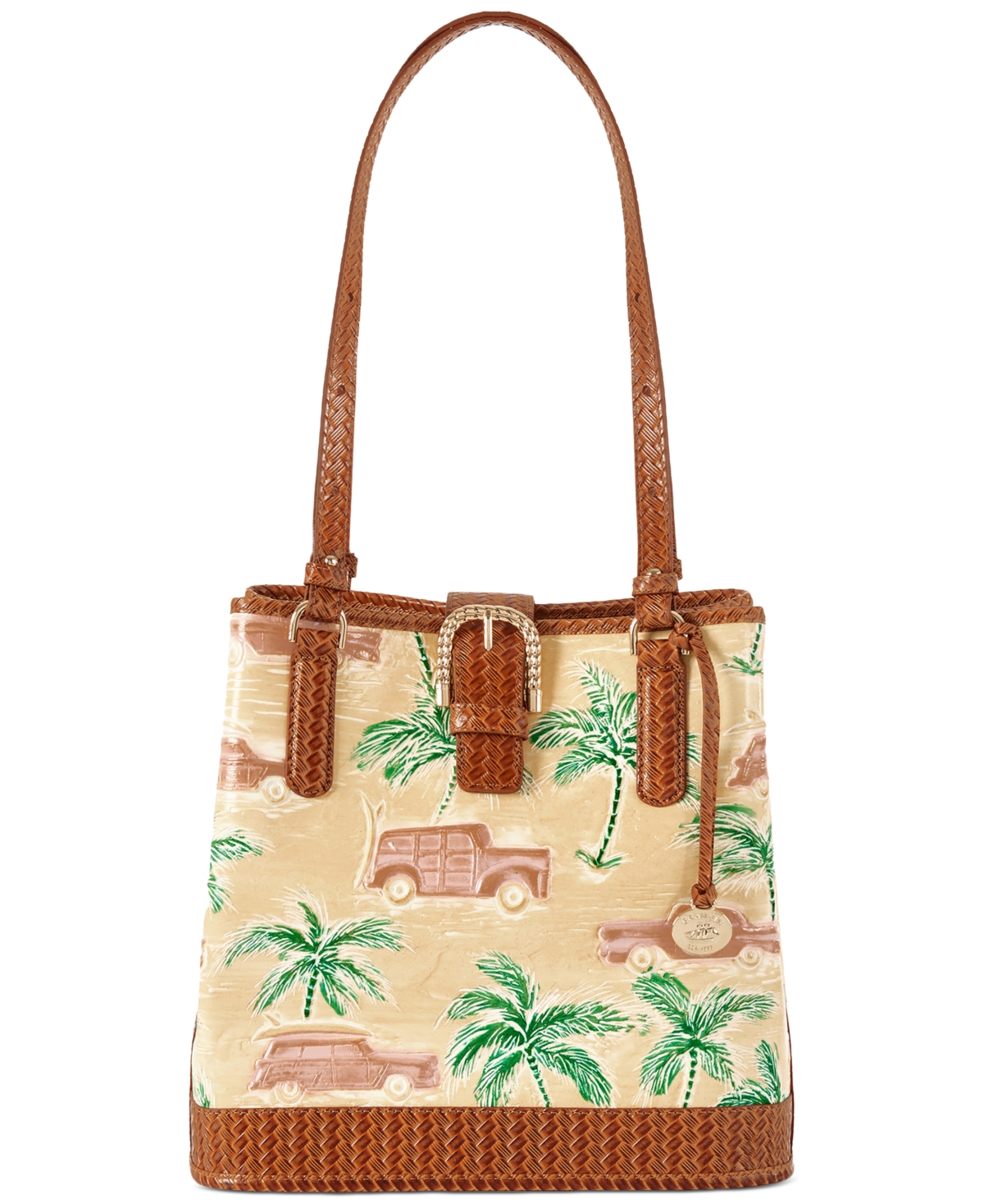 Fiora HoneyBrown Copa Cabana Leather Bucket Bag - Honey Brow