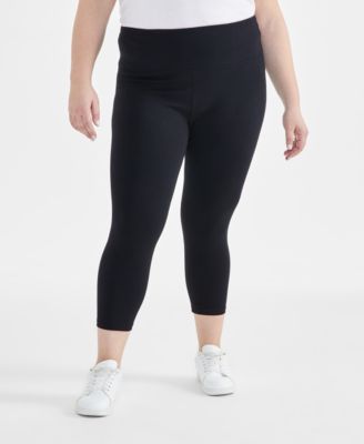 Plus Size High-Rise Cropped Leggings