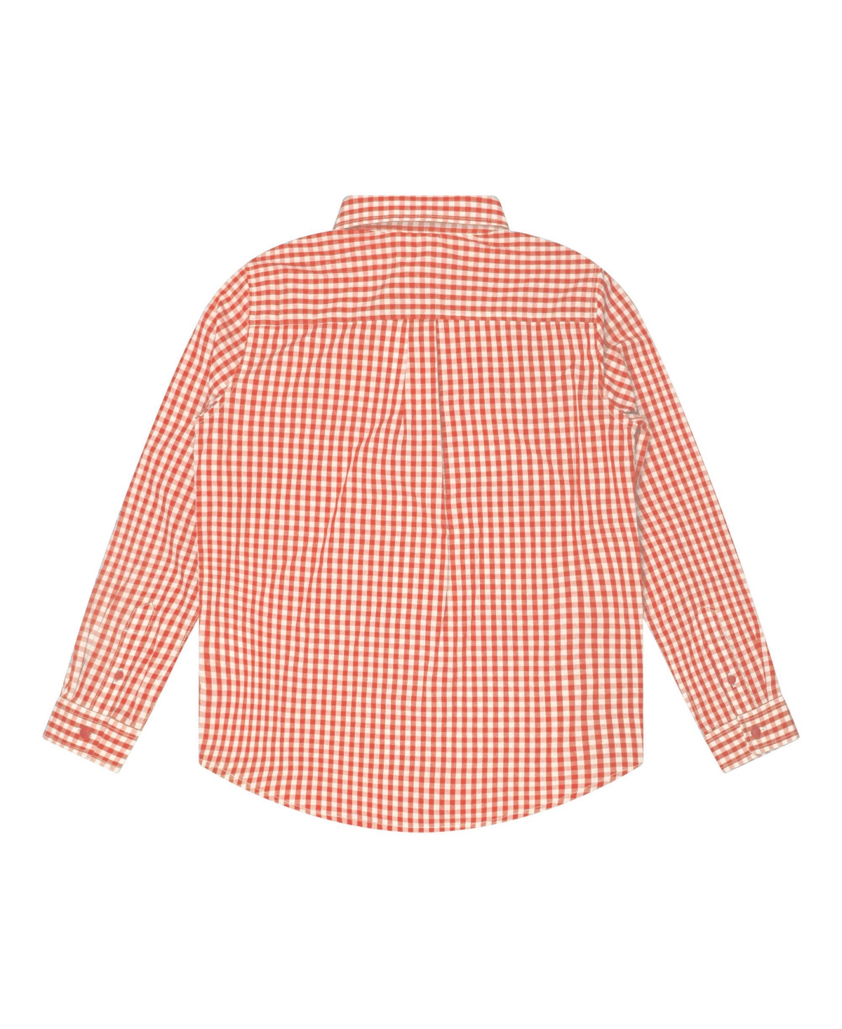 B by Brooks Brothers Big Boys Gingham Woven Long Sleeve Poplin Shirt