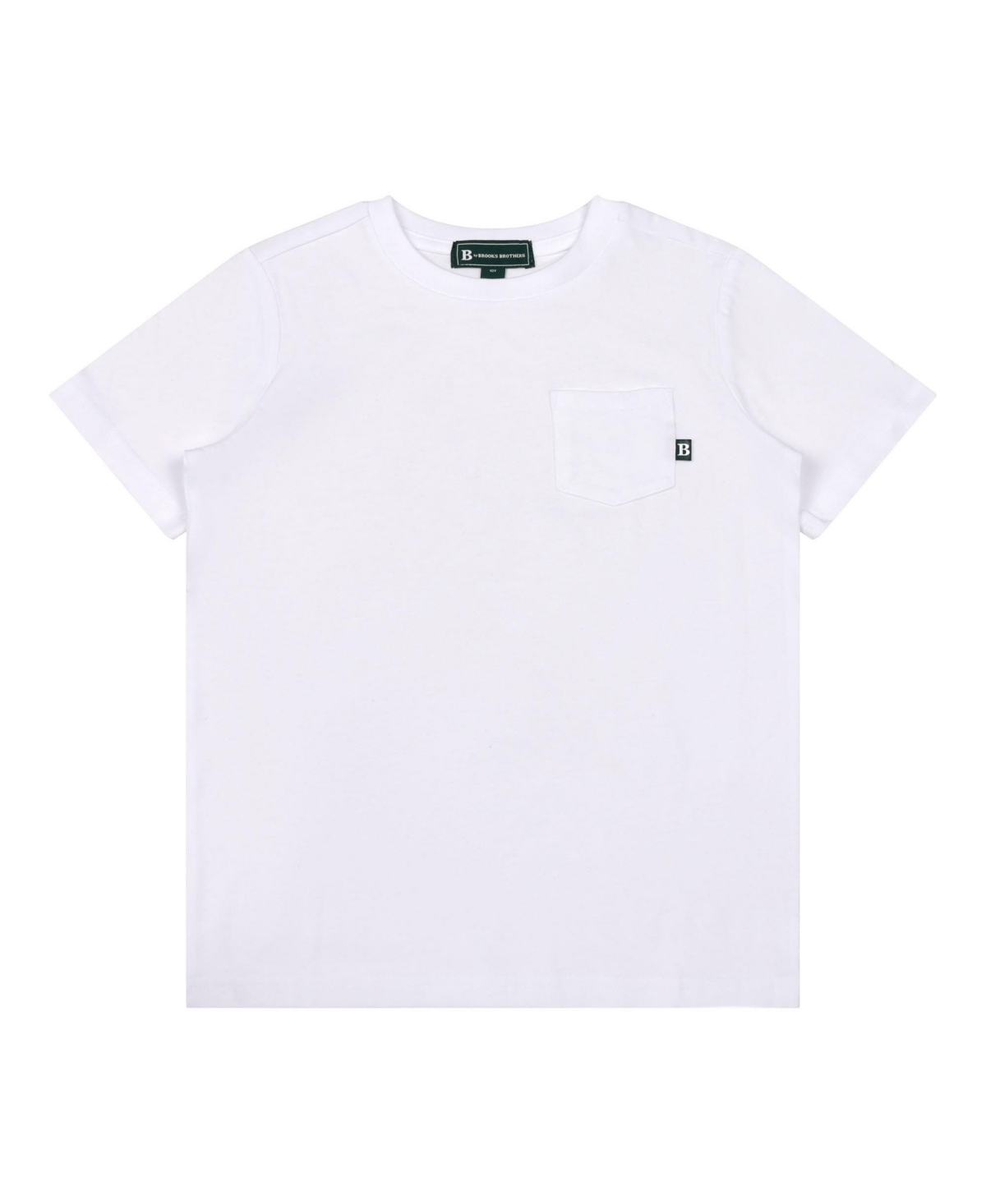Brooks Brothers Kids' Big Boys Short Sleeve Pocket T-shirt In White
