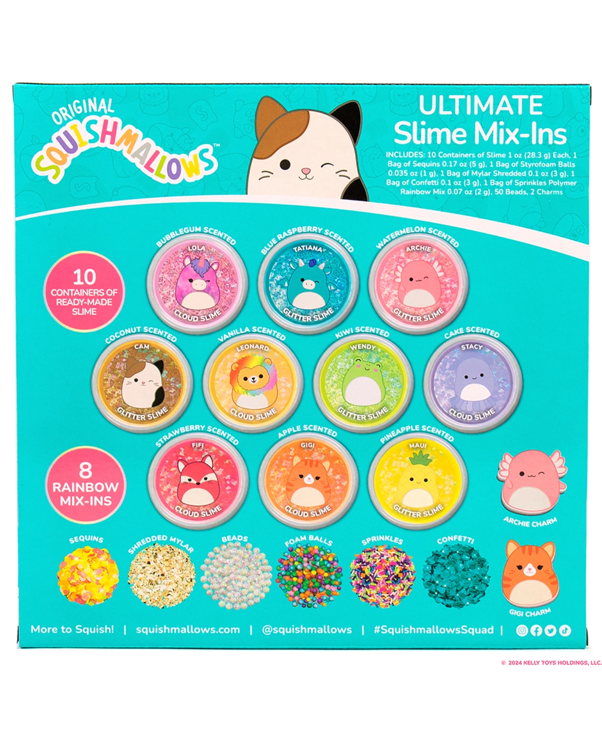 Shop Squishmallows Original Ultimate Slime Mix'ins, 10-pack In Multi