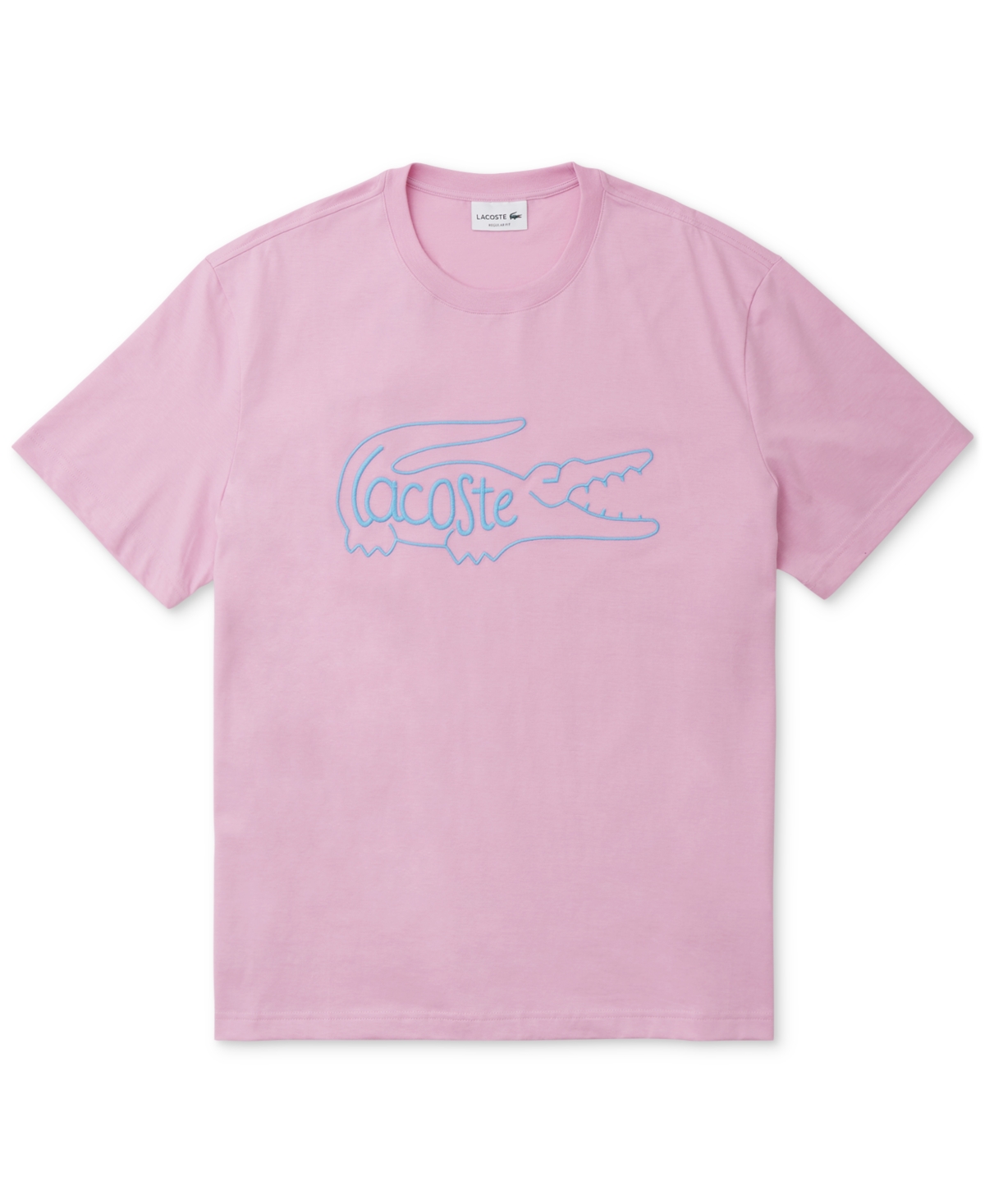 Shop Lacoste Men's Lifestyle Crewneck Logo Graphic T-shirt, Created For Macy's In Ixv Gelato