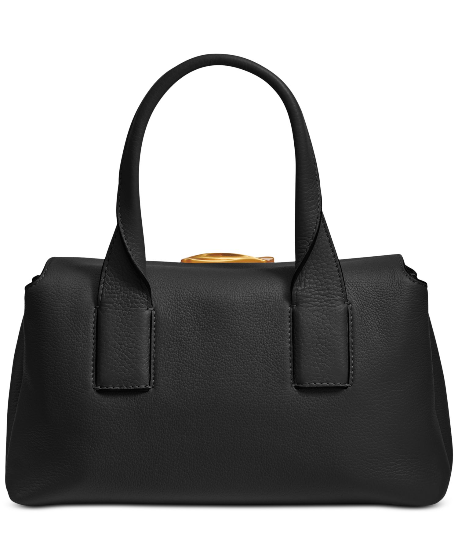 Amagansett Soft-Rolled Leather Medium Satchel Handbag