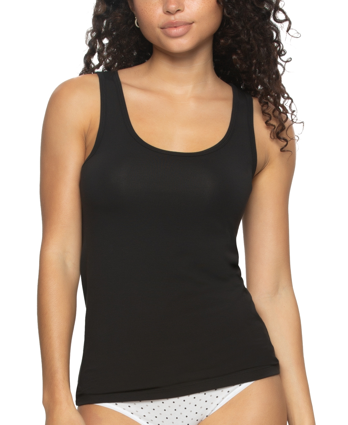 Paramour Women's 2-pk. Tank 780180p2, Created For Macy's In Black,blac