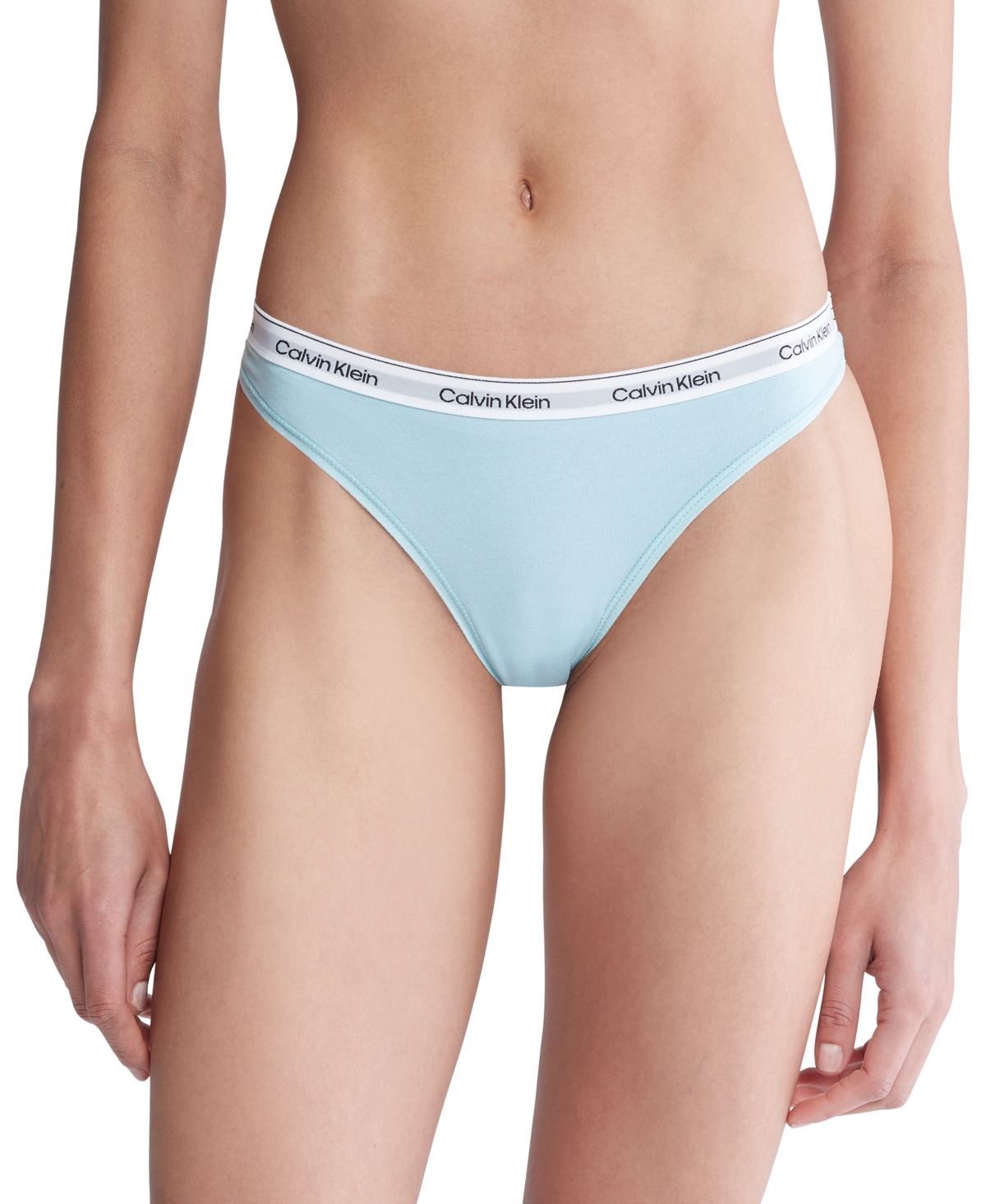 Calvin Klein Women's Modern Logo Low-rise Bikini Underwear Qd5044 In Stratosphere