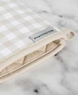 Gingham Oven Mitt 2-Pack Set, 7" x 13"