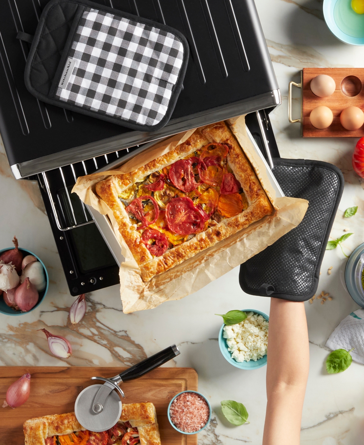 KitchenAid Gingham Pot Holder 2-Pack Set,