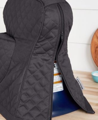 Fitted Tilt-Head Solid Stand Mixer Cover with Storage Pocket, Quilted, 14.37" x 18" x 10"