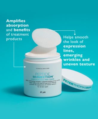 Peptide Skinjection Exfoliating Peel Pads, 60 pads