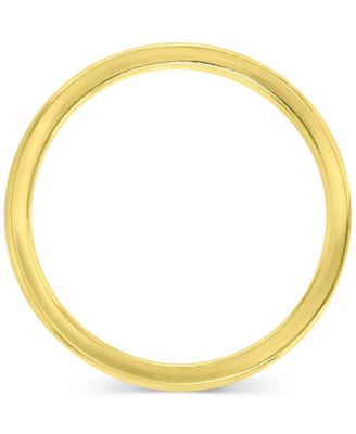 Polished Finish Dome Comfort Fit Narrow Stack Band