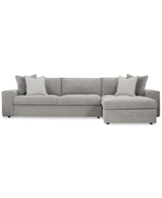 Tycer 126" 2-Pc. Fabric Sectional, Created for Macy's