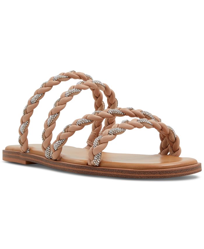 ALDO Women's Tritoney Braided Strappy Slide Flat Sandals - Macy's