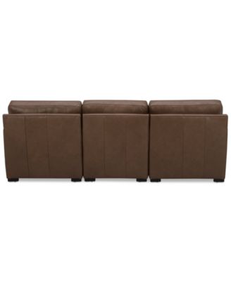 Radley 3-Pc. Leather Modular Chaise Sectional, Created for Macy's