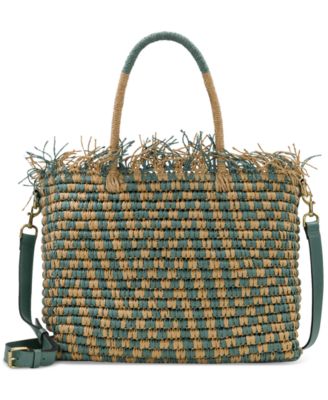 Patricia Nash Sora deals Woven Straw Satchel Handbag Crossbody