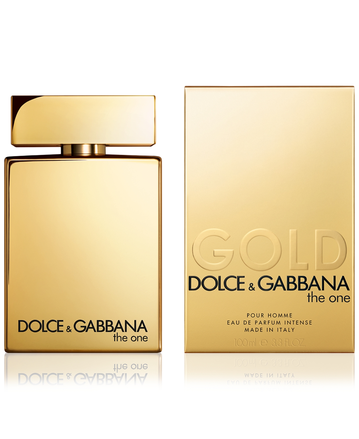 Shop Dolce & Gabbana Men's The One Gold Eau De Parfum Intense Spray, 3.3 Oz., Created For Macy's In No Color