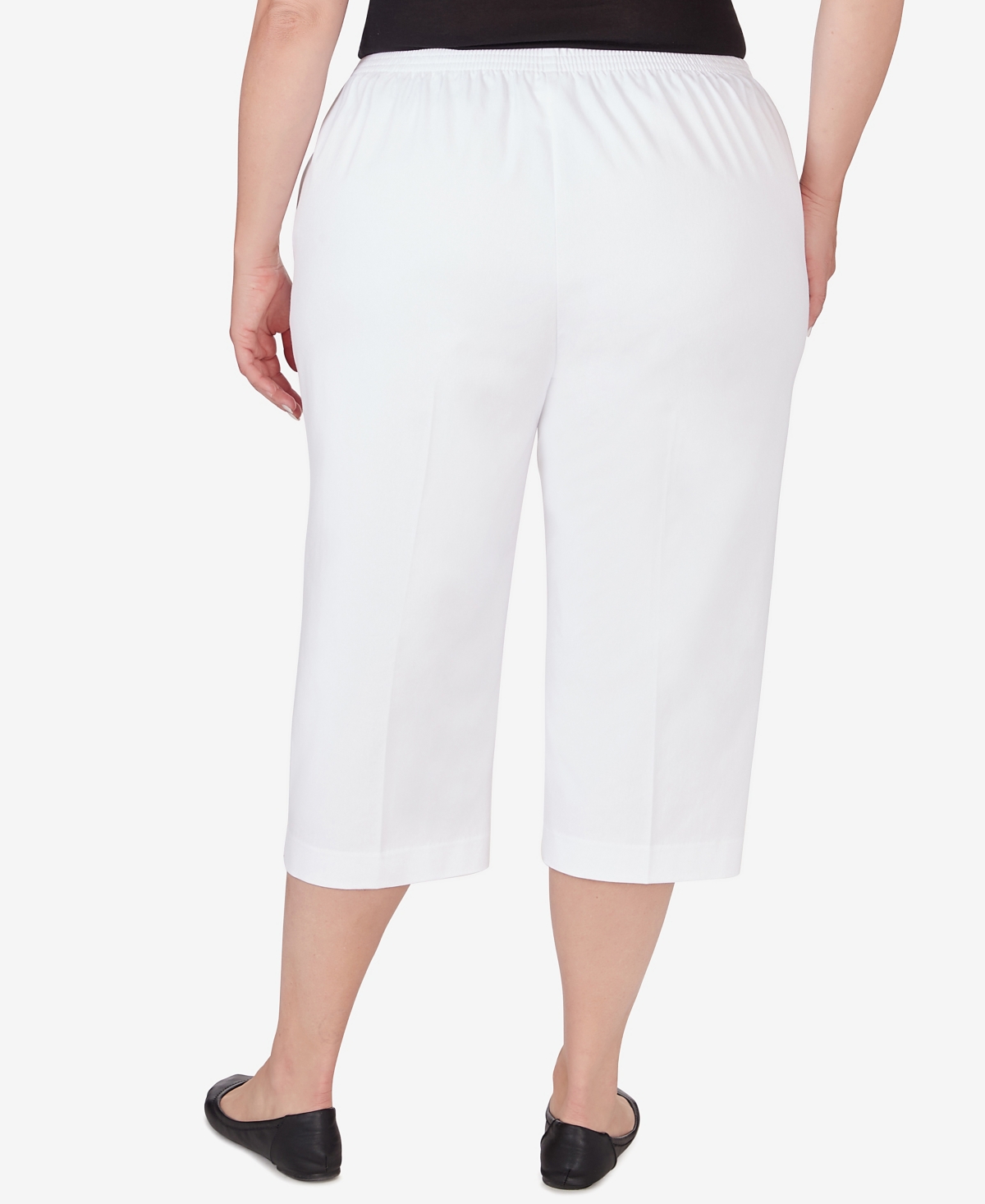 Alfred Dunner Plus Size All American Twill Capri Pants with Pockets