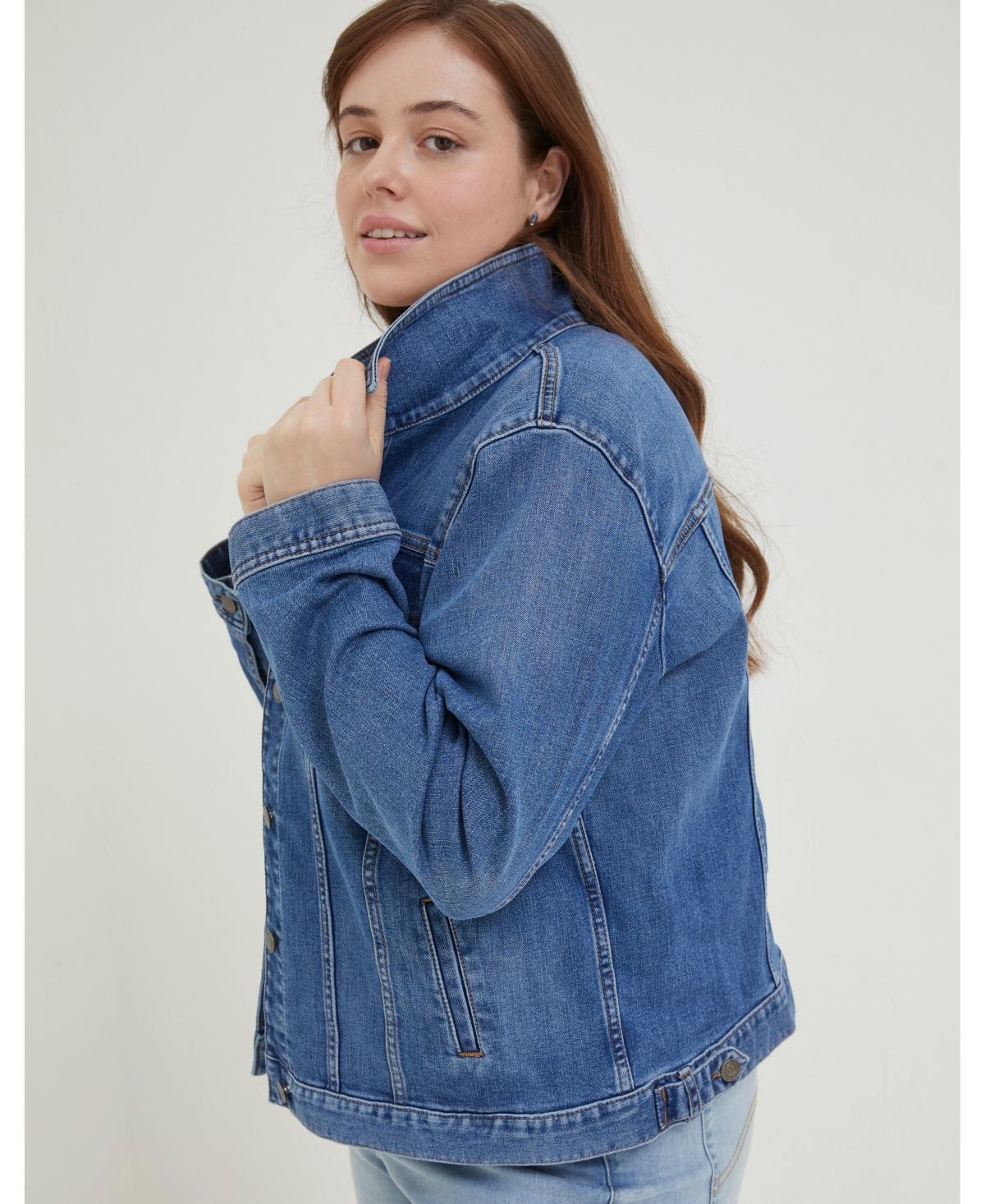 FatFace Women's Plus Size Tasha Denim Jacket