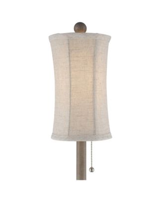 Traditional Buffet Table Lamps 28" Tall Set of 2 Natural Candlestick Cream Bell Shade for Dining Room