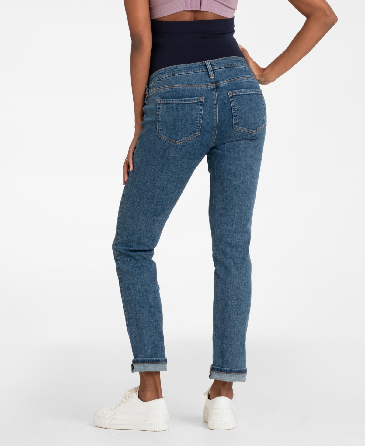 Seraphine Women's Slim Boyfriend Fit Maternity Jeans