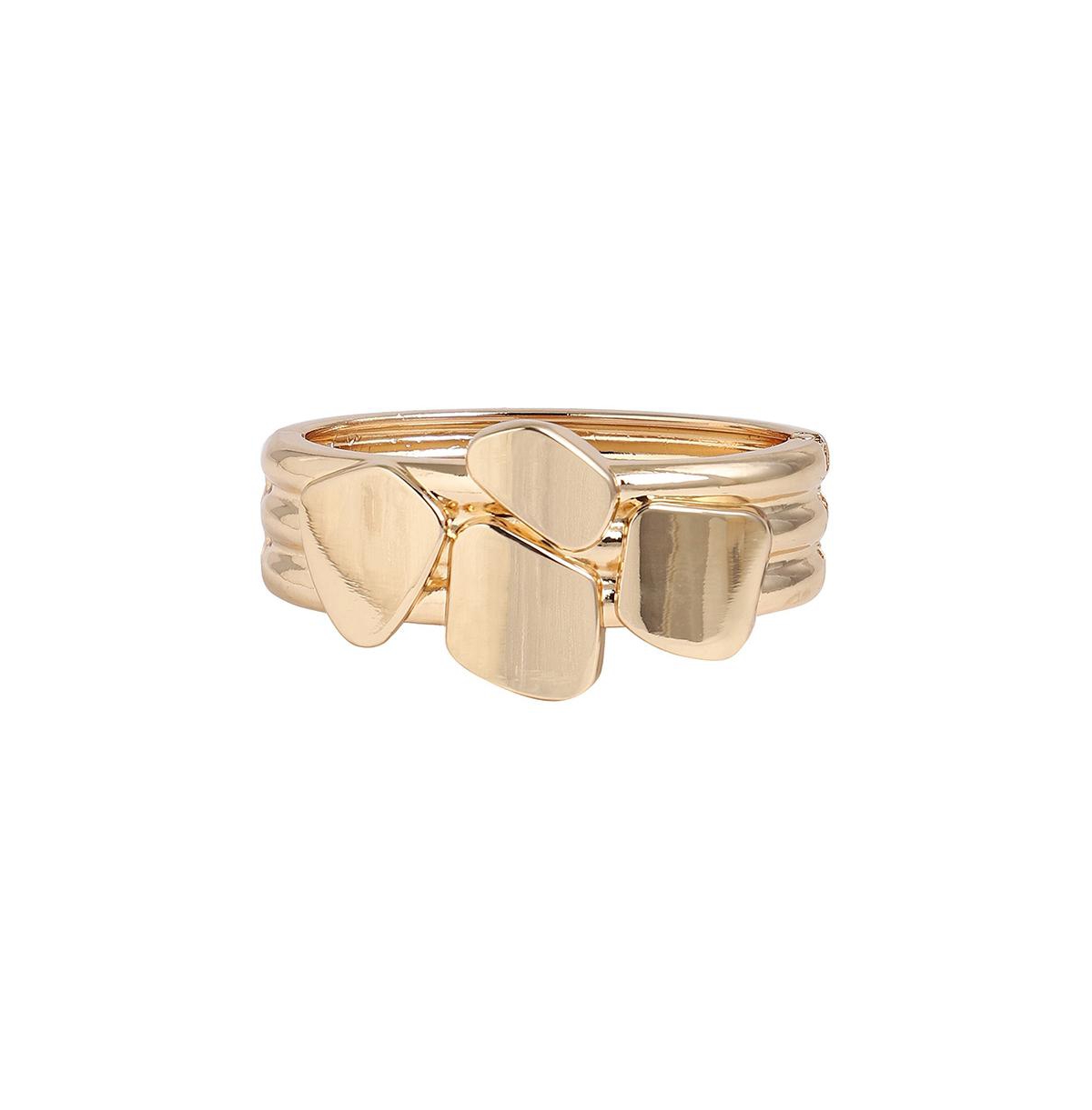 Women's Gold Pavement Bangle Bracelet - Gold