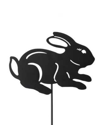 18" H Multi-Functional 2-in-1 Set of 3 Metal Rabbit Silhouette Pick Wall Decor